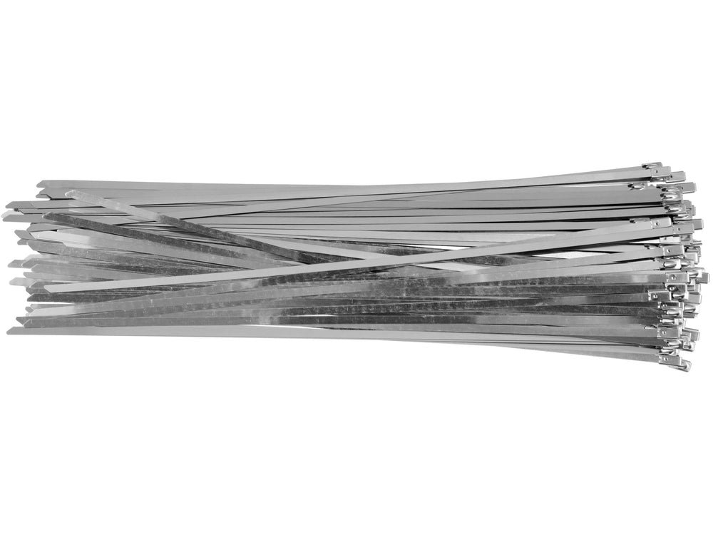 Fasete metalice autoblocante din inox 4.6 mm SET 100 BUCATI YATO