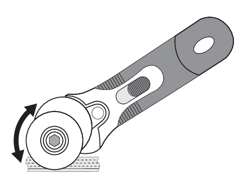 CUTTER CU LAMĂ ROTUNJITĂ 45MM
