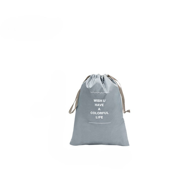 Set 7 Genti de Calatorie cu sigilii, AngelBear, pentru Depozitare, Compresibile, 7 Dimensiuni, Impermeabile, Design cu Plasa, Pliabile, Manere Robuste, Fermoar dublu, Gri