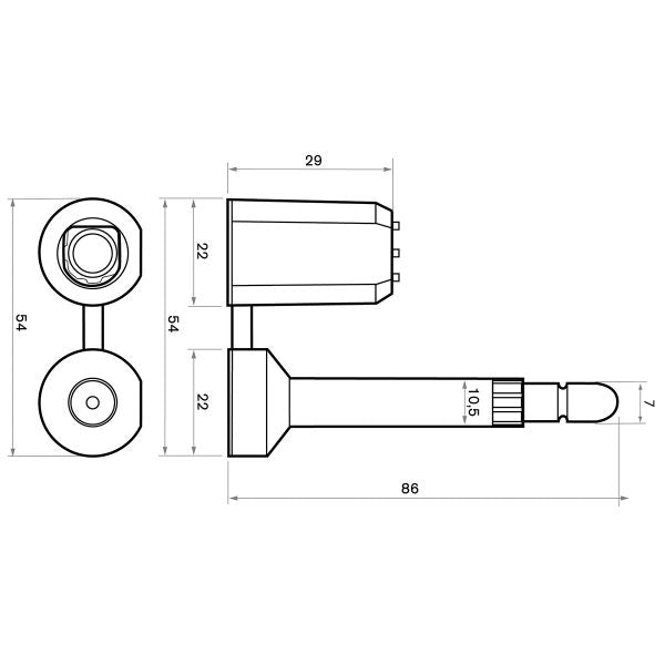 SIGILIU TIP BOLT ( SIGILIU CUI ) ANGELBEAR SET 100 bucati
