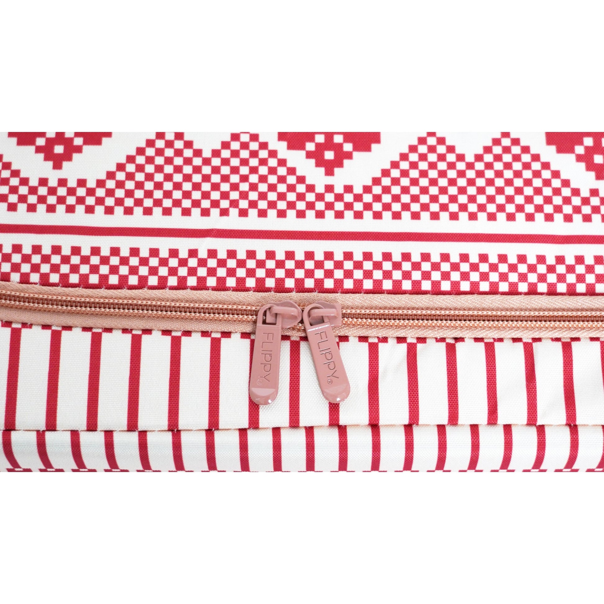 Cutie depozitare pliabila cu sigiliu, AngelBear,100 L din Bumbac si In, 60X42X40 cm, Fereastra Frontala, 2 Usi de Acces cu Fermoar Bidirectional, Cadru Metalic, Suport Baza Stabil din Plastic, Motiv Traditional Model 1