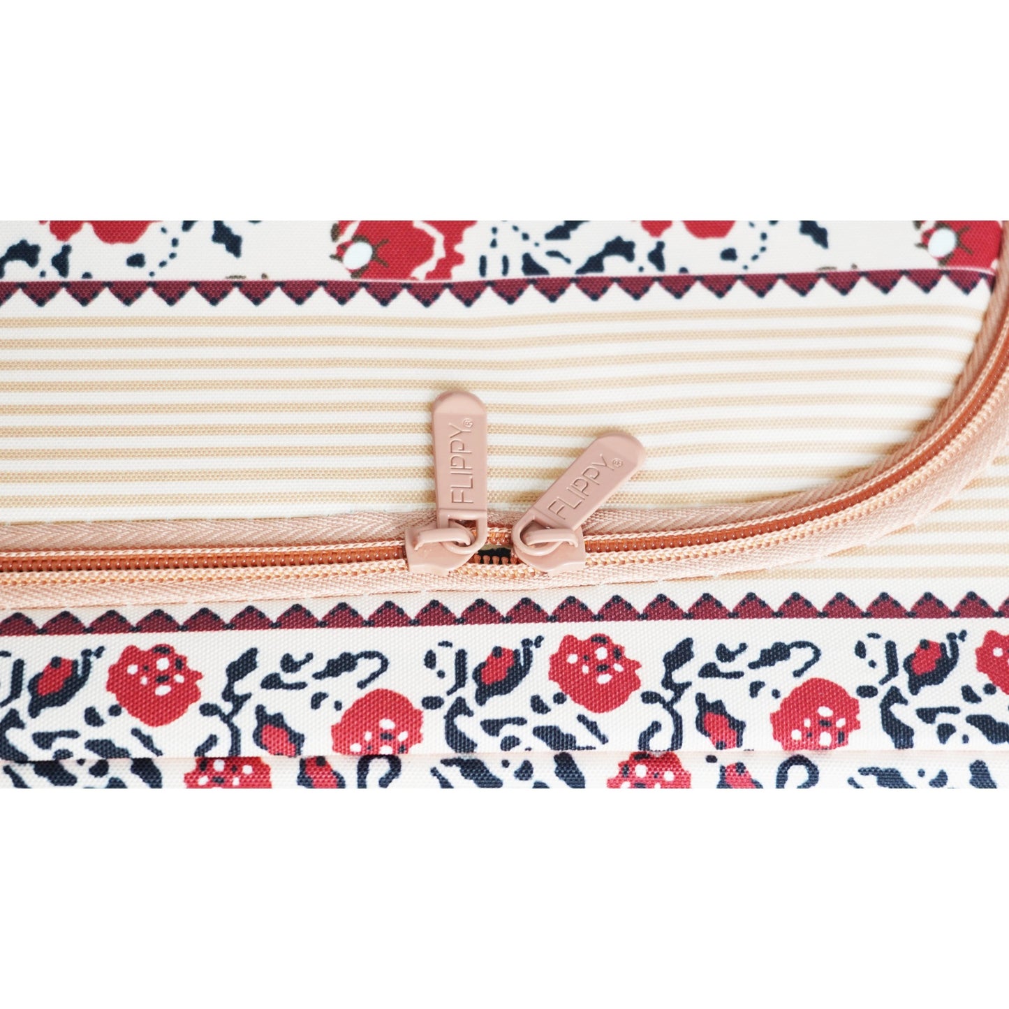 Cutie depozitare pliabila cu sigiliu, AngelBear, 66 L din Bumbac si In, 52 x 42 x 39 cm, Fereastra Frontala, 2 Usi de Acces cu Fermoar Bidirectional, Cadru Metalic, Suport Baza Stabil din Plastic, Motiv Traditional Model 7